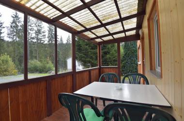 Ferienhaus 4, überdachte Terrasse