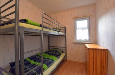 Ferienhaus 1, Schlafzimmer mit Etagenbett